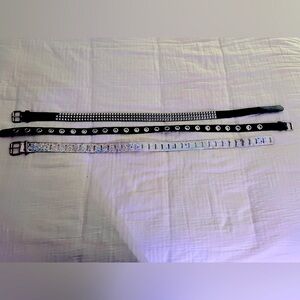 EUC Belts! 3 belts from H&M, Hot topic and thrifted! 
Size M/L